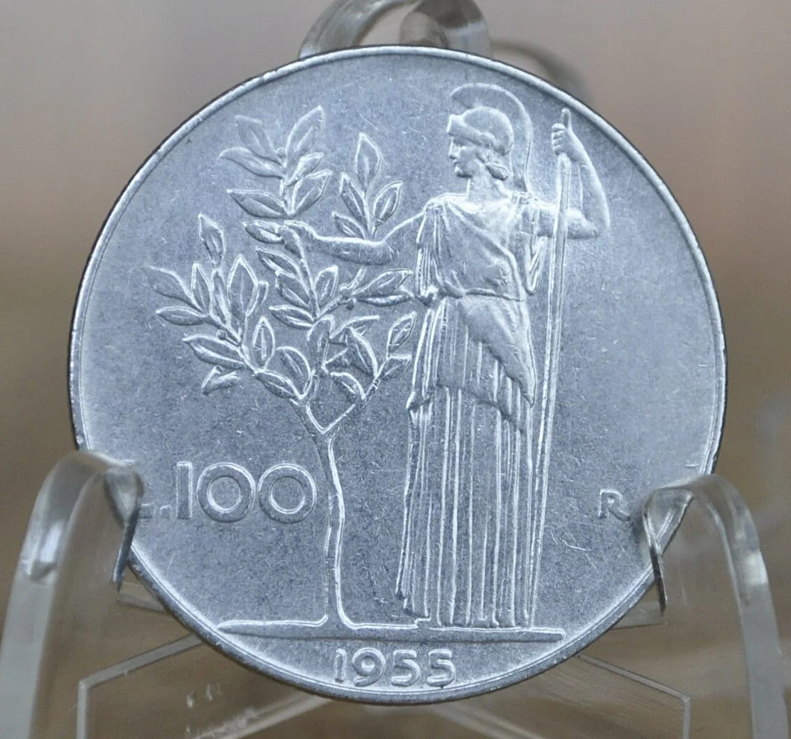 100 Lire L.100 Italian Coins - Choose By Date, 50's 60's 70's, 100 Lire Coins - Beautiful Coins - Old Italian Coins, Many Dates, XF-BU Grade - Image 3