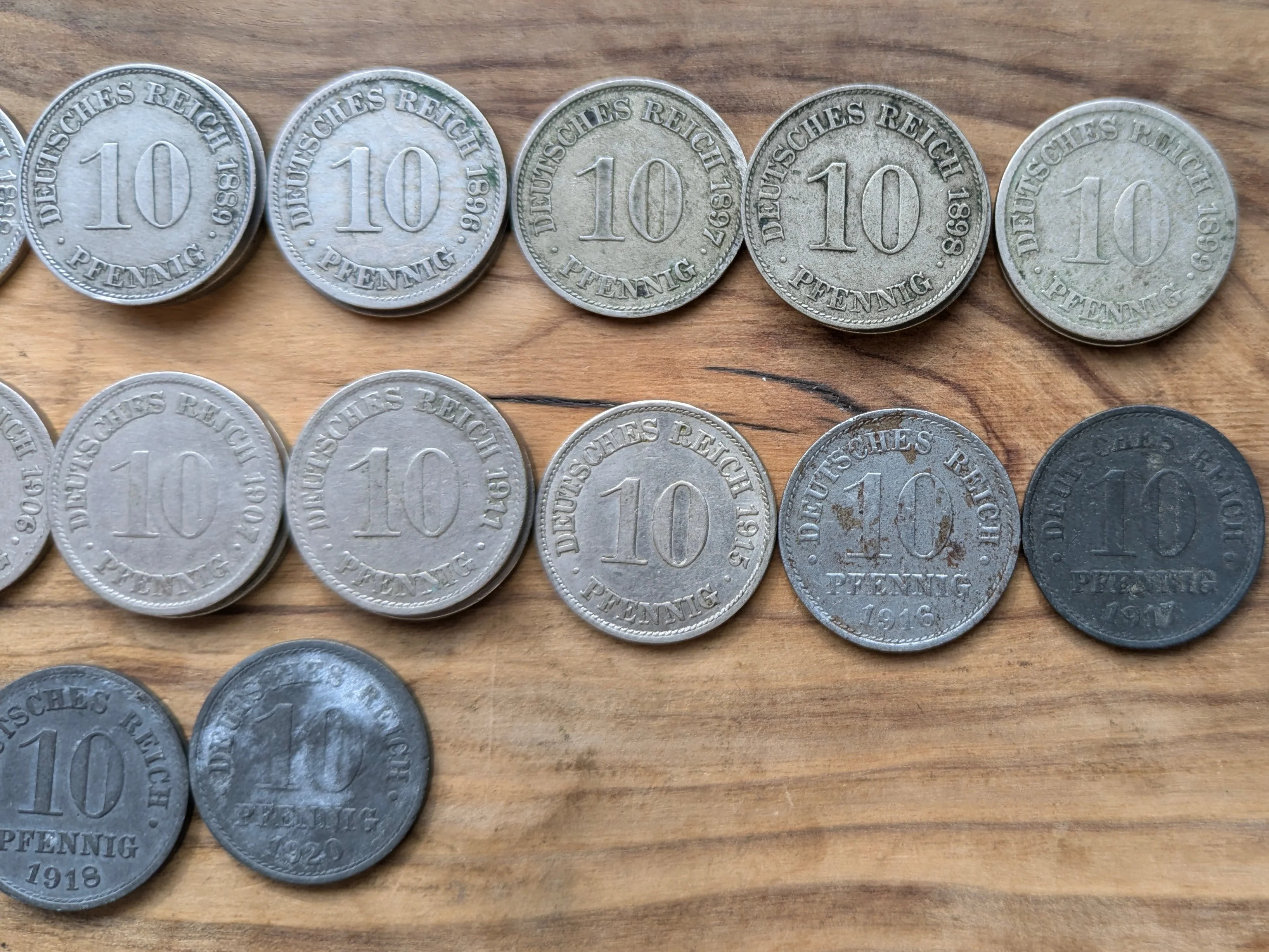 1800s and 1900s German 10 Pfennig - Great condition - Choose by Date - German Empire, WWI Era Germany Coin - - Image 4