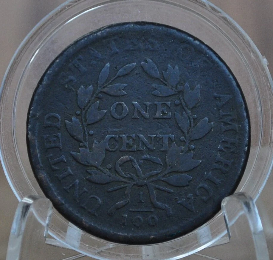 1805 Draped Bust Large Cent - VG+ Details, Really Great and Affordable Coin for a Collection - US Large Cent 1805 One Cent US - Tough Date - Image 4
