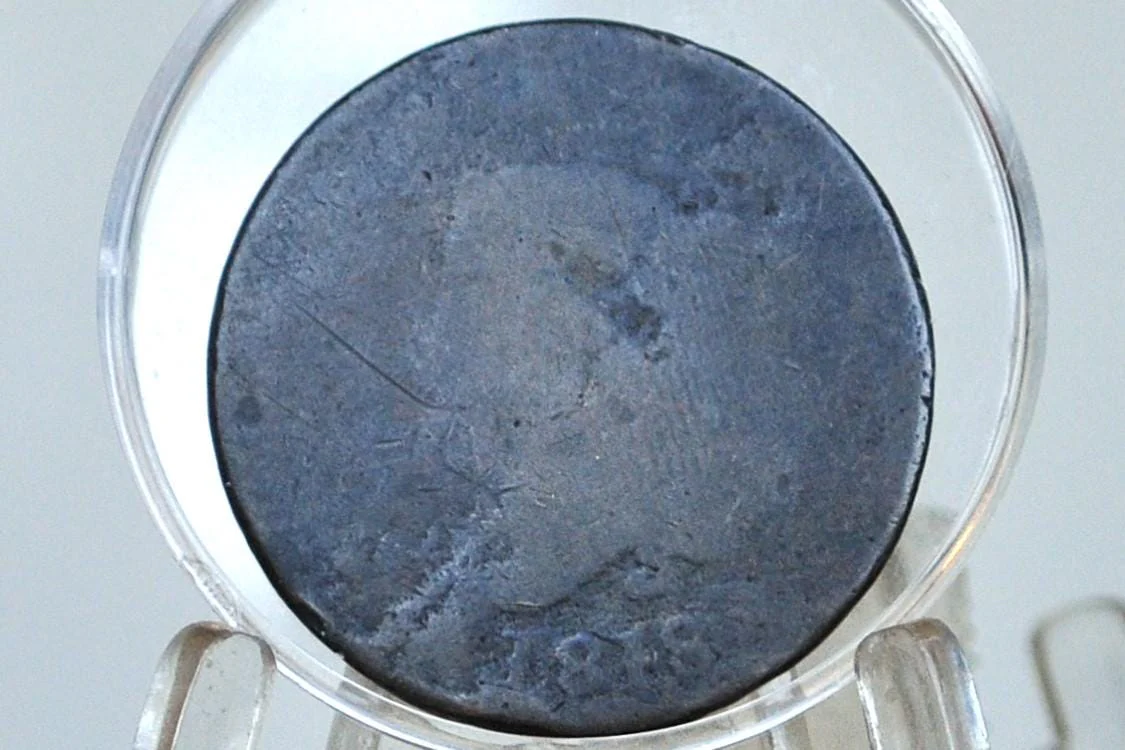 1818 Matron Head Large Cent - Choose by Condition / Grade - US Large Cent 1818 Coronet Liberty Head Cent - 1818 US Cent - Image 9