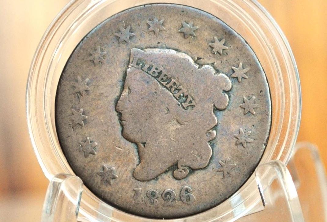 1826 Matron Head Large Cent - Choose by Coin - Low Mintage Date - 1826 Coronet Liberty Head Cent - 1826 Penny - Image 6
