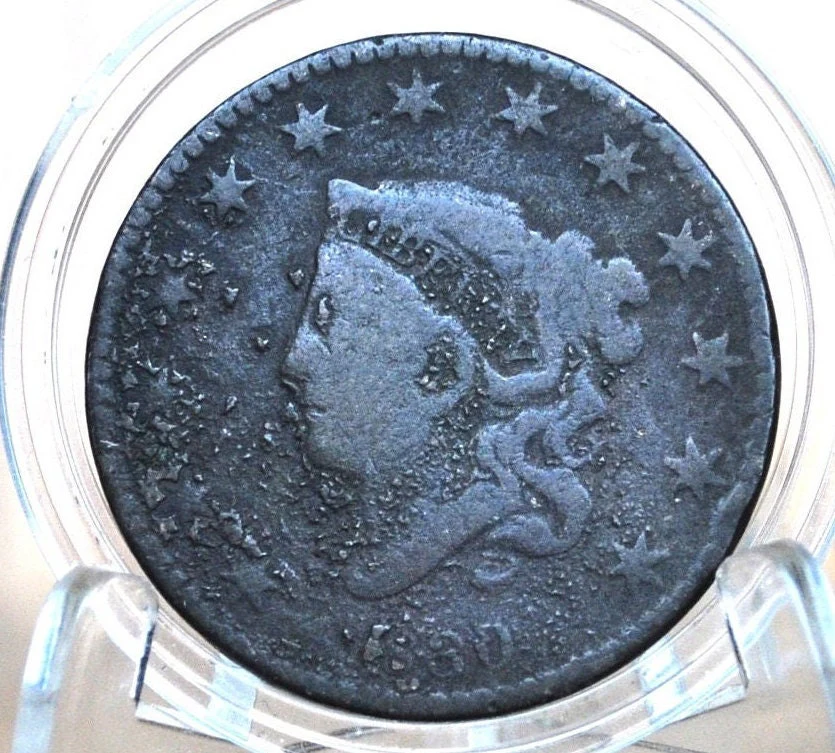 1830 Matron Head Large Cent - Better Date! Medium Letters Variety - 1830 Liberty Head Cent - 1830 US One Cent - Image 5