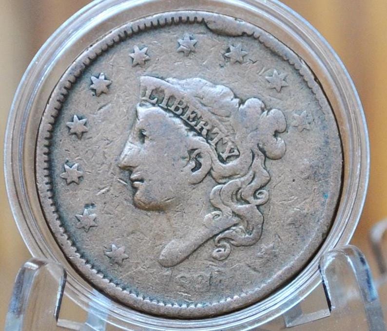 1836 Matron Head Large Cent - Choose by Grade / Coin - 1836 Liberty Head Cent - 1836 One Cent - Modified Matron Head 1835 to 1839 - Image 3