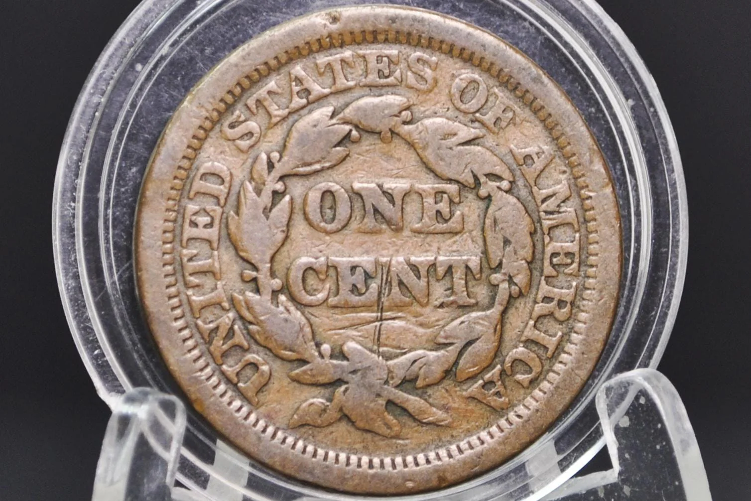 Scarce 1843 Braided Hair Large Cent Mature Head Large Letter Variety VG - Pcgs# 405845 Or 403943 - Image 2