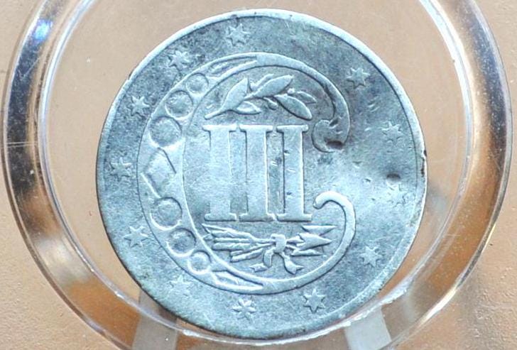 1856 Three Cent Silver US Coin - Better Date! Choose by Coin / Grade - 1856 3 Cent Trimes Silver 3 Cent Piece - Great Collection Pieces - Image 4
