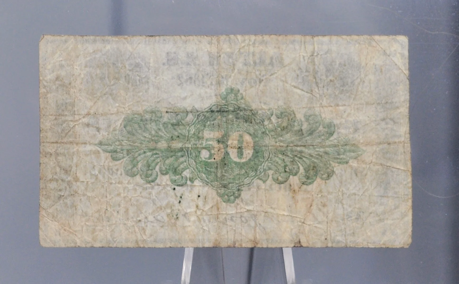 1862 Alton NH Jones and Sawyer 50 Cents Merchant Scrip - Nov 26th, 1862 - Civil War Era New Hampshire Obsolete Fifty Cent Merchant Note - Image 2