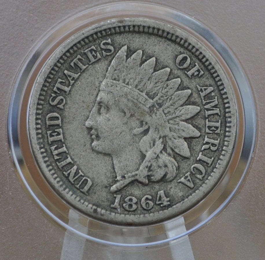 1864 Cupronickel Indian Head Penny - Choose by Grade - Good Early Date - Civil War Era - 1864 Copper Nickel Variety 1864 - Image 8