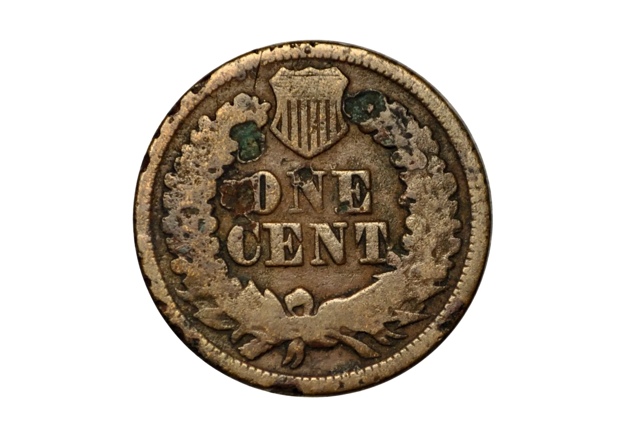1864-L Indian Head Penny Bronze - Low Grade / Filler Coin - 1864 L Cent - Bronze Variety L - Image 2