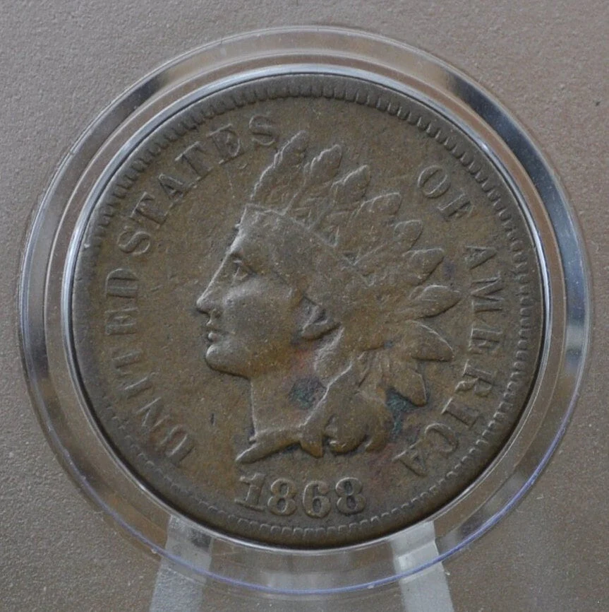 1868 Indian Head Penny - Choose by Grade / Condition, Choose by Grade - Rarer Date - Civil War Era Coin - 1868 Cent - Image 8