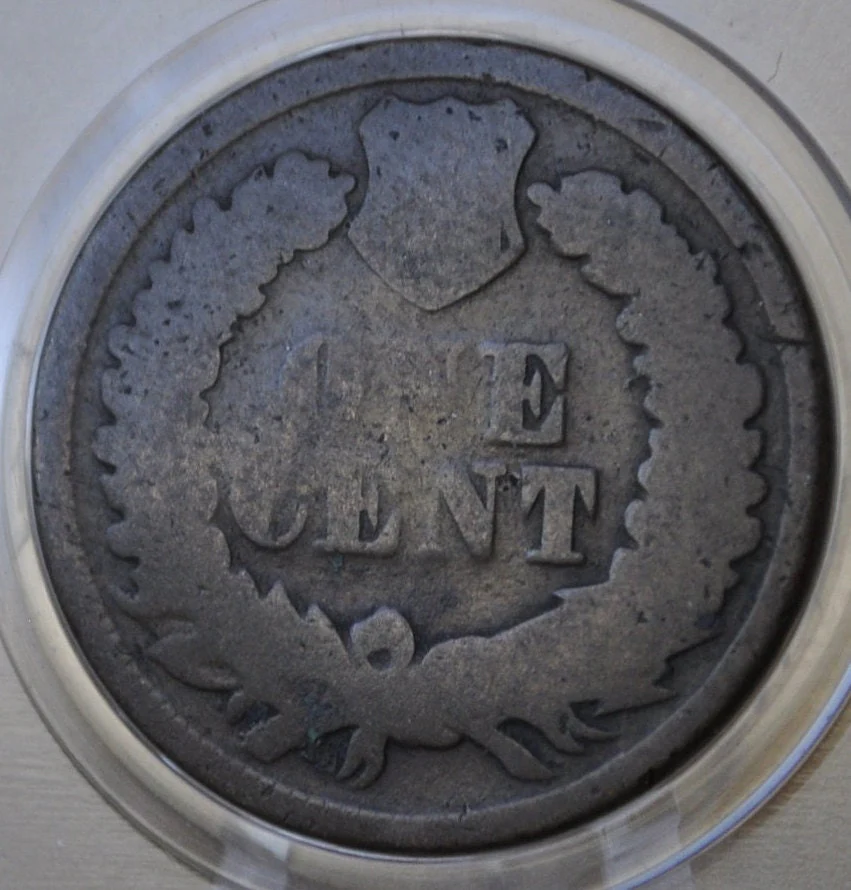 1869 Indian Head Cent - Cull Grade (Worn) - Key Date, Rarest of the 1860's - 1869 Penny Indian Head Penny 1869 - Image 2