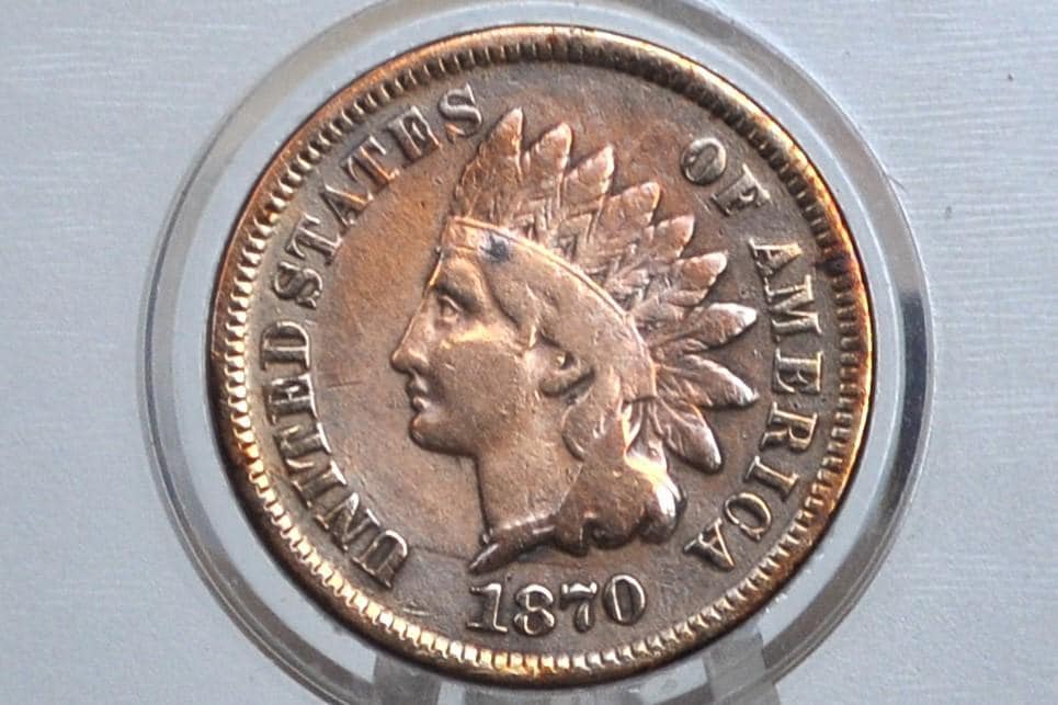 1870 Indian Head Penny - Key Date Indian Head - Choose by Grade - 1870 US 1 Cent 1870 Indian Head Cent 1870 - Image 3