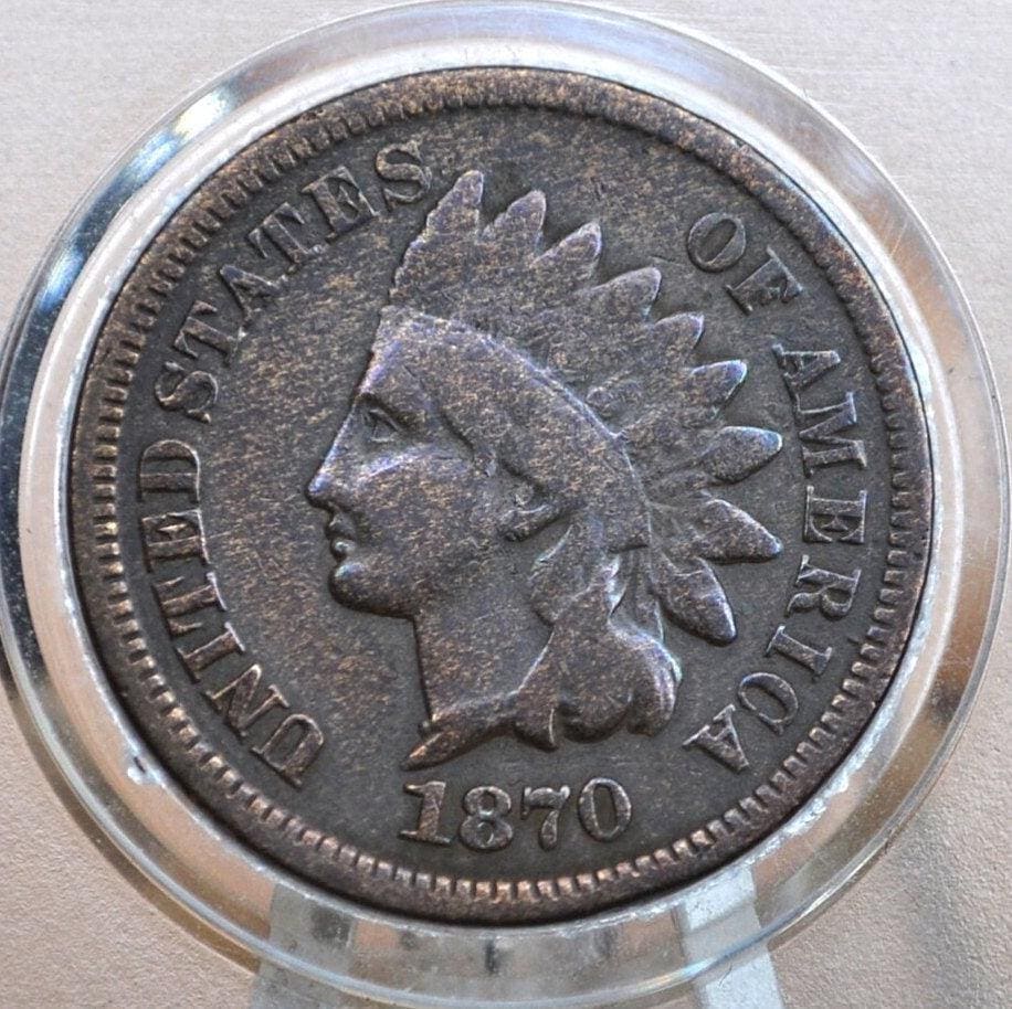 1870 Indian Head Penny - Key Date Indian Head - Choose by Grade - 1870 US 1 Cent 1870 Indian Head Cent 1870 - Image 7