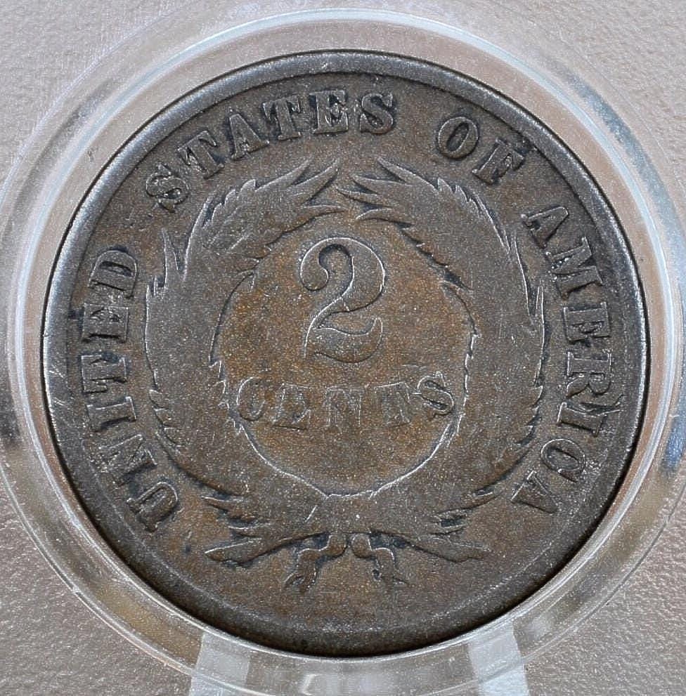 1871 Two Cent US Coin - Choose by Grade / Condition - Civil War Era - 1871 2 Cent Piece 1871 US Two Cent Coin - Image 7