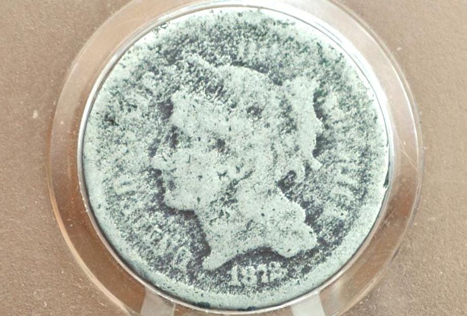 1872 Three Cent Nickel US Coin - Civil War Era - Great Condition - Choose by Grade / Condition Us 3 Cent Coins 1872 - Image 7