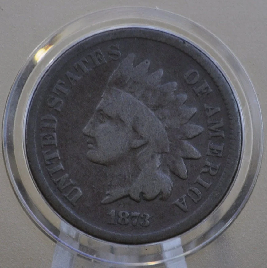 1873 Indian Head Penny - Choose by Grade / Condition - Good Date, Harder To Find - Indian Head Cent 1873 - Open 3 Variety - Image 5