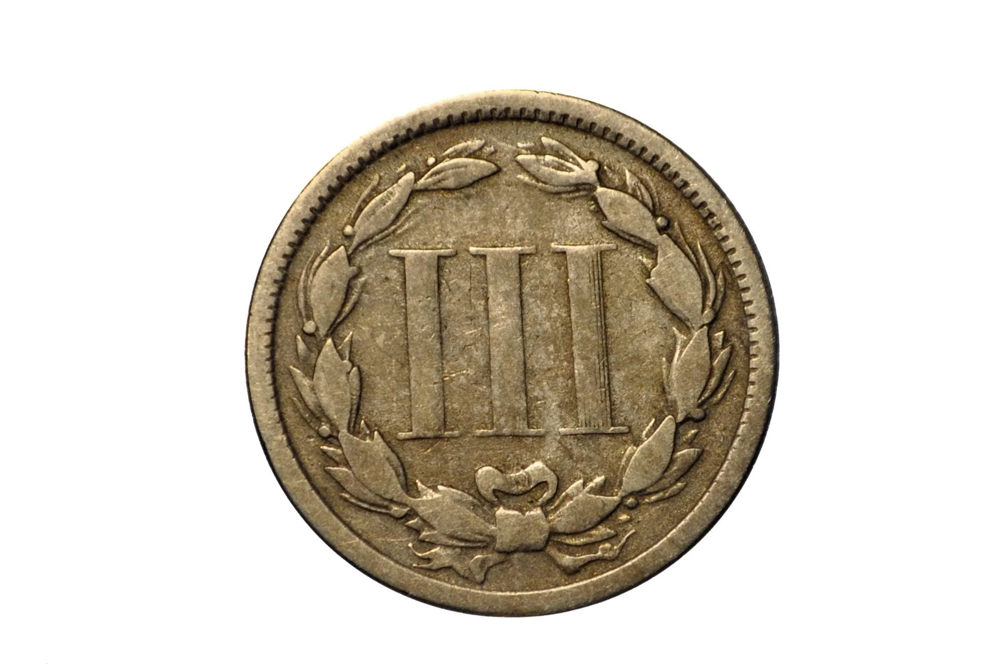 1874 Three Cent Nickel - Choose by Grade / Condition - Civil War Era - 3 Cent Nickel 1874 - Image 4