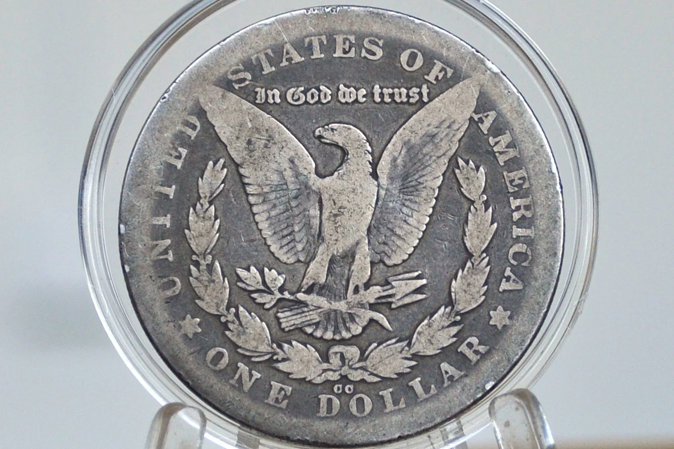1878 CC Morgan Silver Dollar - Good - Carson City Mint, 1878-CC Morgan Dollar 1878CC Key Date, Affordable CC Dollar - Image 2