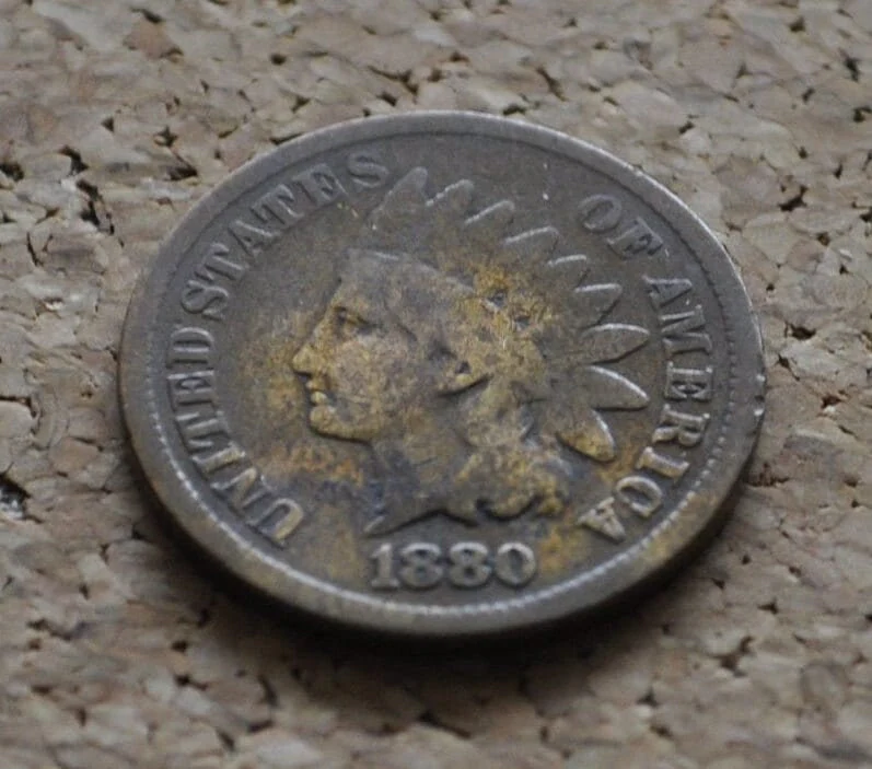 1880 Indian Head Penny - Choose by Grade / Condition - Great Date - Indian Head Cent 1880 - Image 7