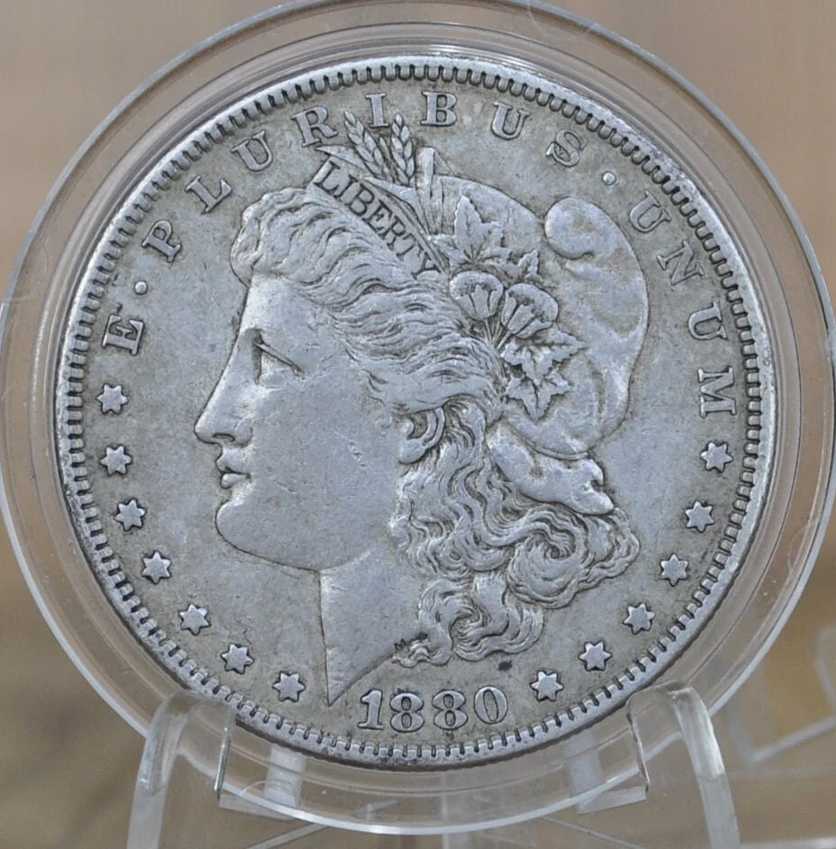 1880 Morgan Silver Dollar - Choose by Grade / Condition - Philadelphia Mint - 1880 No Mint Mark Silver Dollar 1880 - Image 5