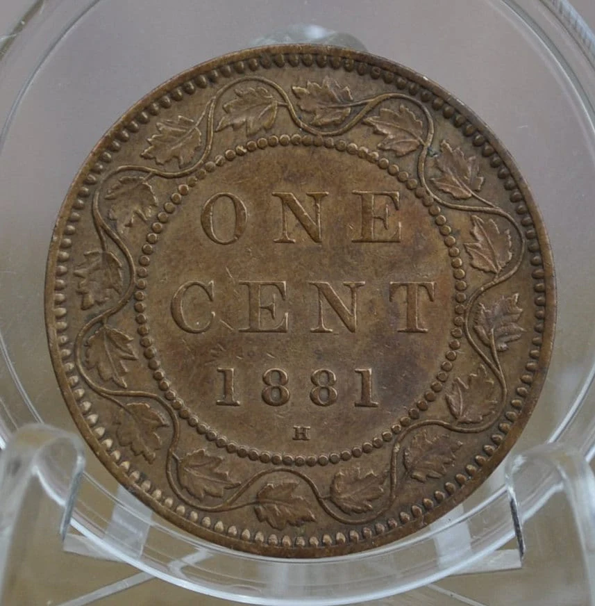 1881 Canadian Large Cent - Choose by Grade / Condition - Queen Victoria - 1881 Canadian Penny - 1881 H Penny Canada - Image 3