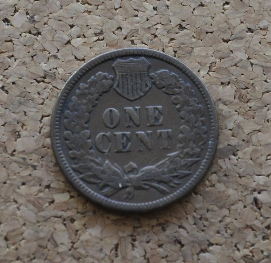 1881 Indian Head Penny - VG (Very Good) Condition / Grade - Great Date - Nearly Full Liberty Band - 1881 Indian Cent - 1881 Cent - Image 2