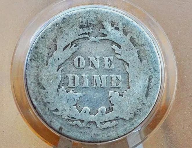 1890 Seated Liberty Dime  - Choose by Grade & Mint - 1890 S Silver Dime / 1890-P US Dime - Image 7
