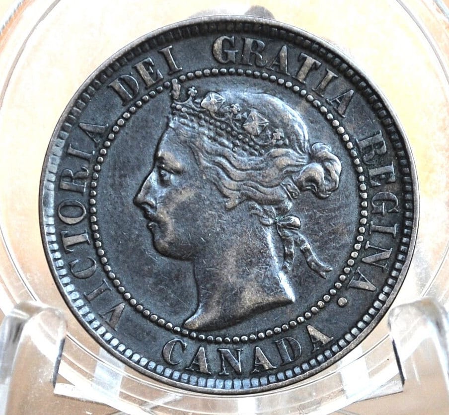 1893 Canadian One Cent - Choose by Grade / Condition - Queen Victoria - 1893 Large Cent - 1893 Penny Canada 1 Cent 1893 - Image 4