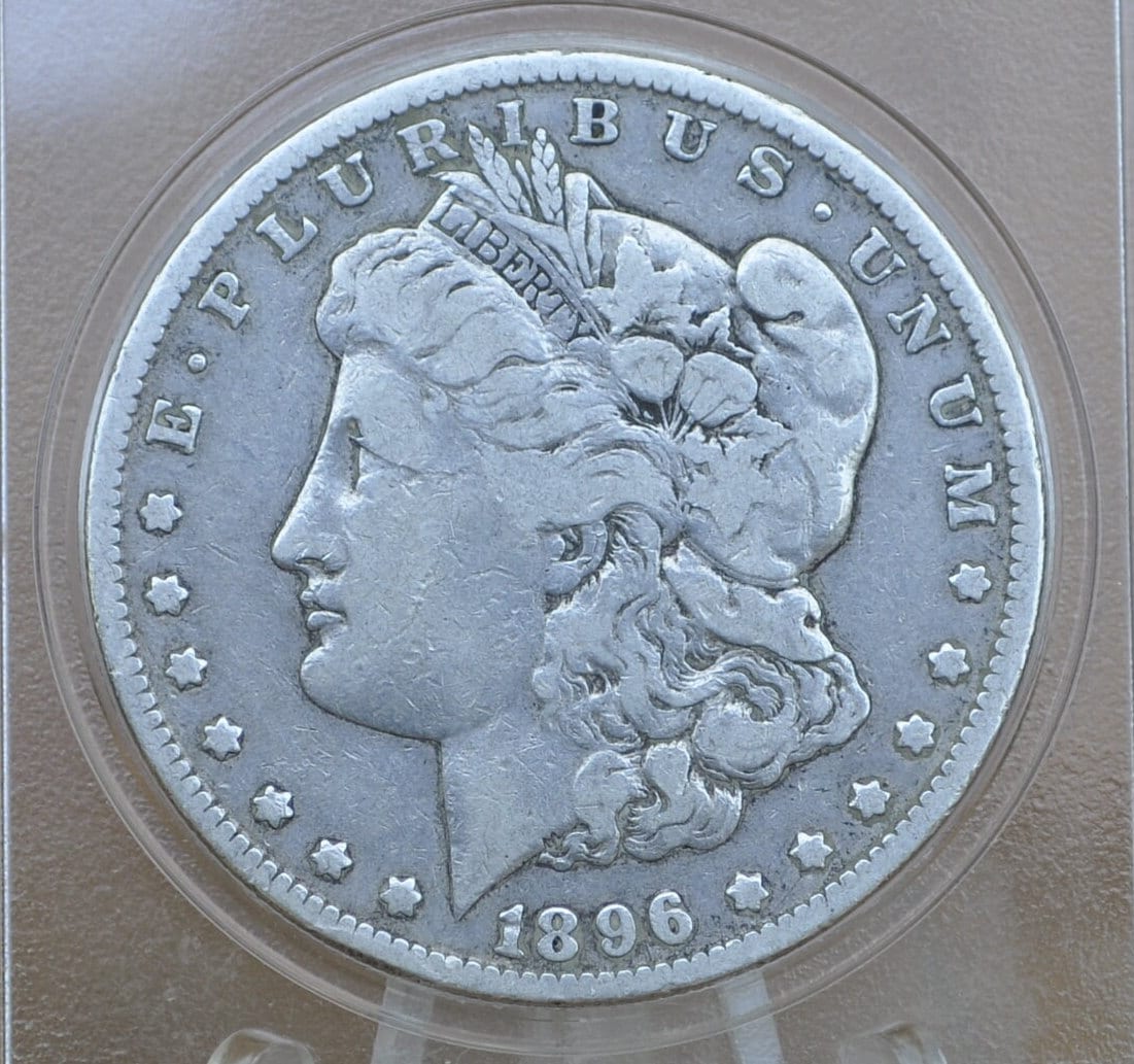 1896 Morgan Silver Dollar - Choose by Grade - Beautiful Coin - Philadelphia Mint - 1896P Morgan Dollar - 1896 P Morgan Silver- Good Date - Image 9