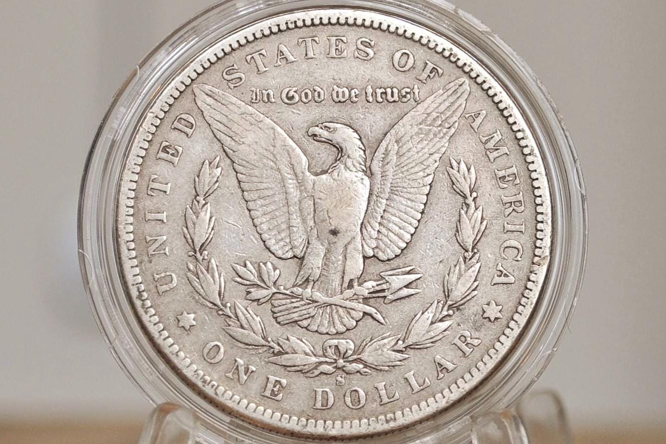 1896-S Morgan Silver Dollar - Choose by Grade / Condition - Great Date and Mint - San Francisco Mint 1896 Morgan Dollar 1896S Morgan - Image 4