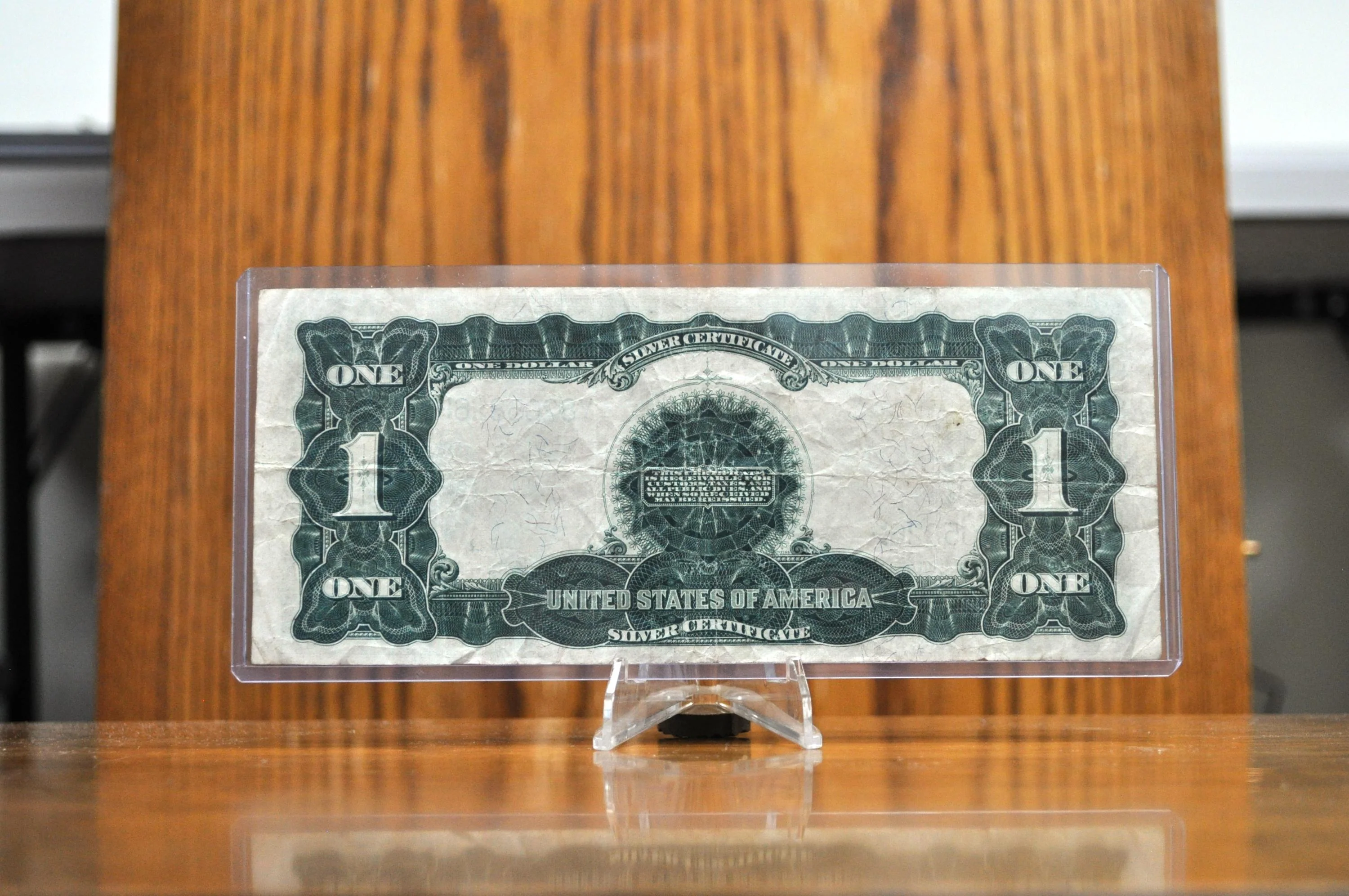 1899 1 Dollar Silver Cert. Black Eagle Fr#229 - VF (Very Fine) Grade - Rare Note 1899 Large Note 1 Dollar Bill 1899 Silver Cert Fr229 - Image 2