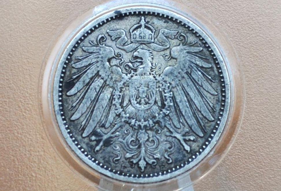 1899 German 1 Mark, A Mint Mark - XF, Great Details - German Empire Silver One Mark 1899, Berlin Mint Silver Mark 1899, Great Coin - Image 2