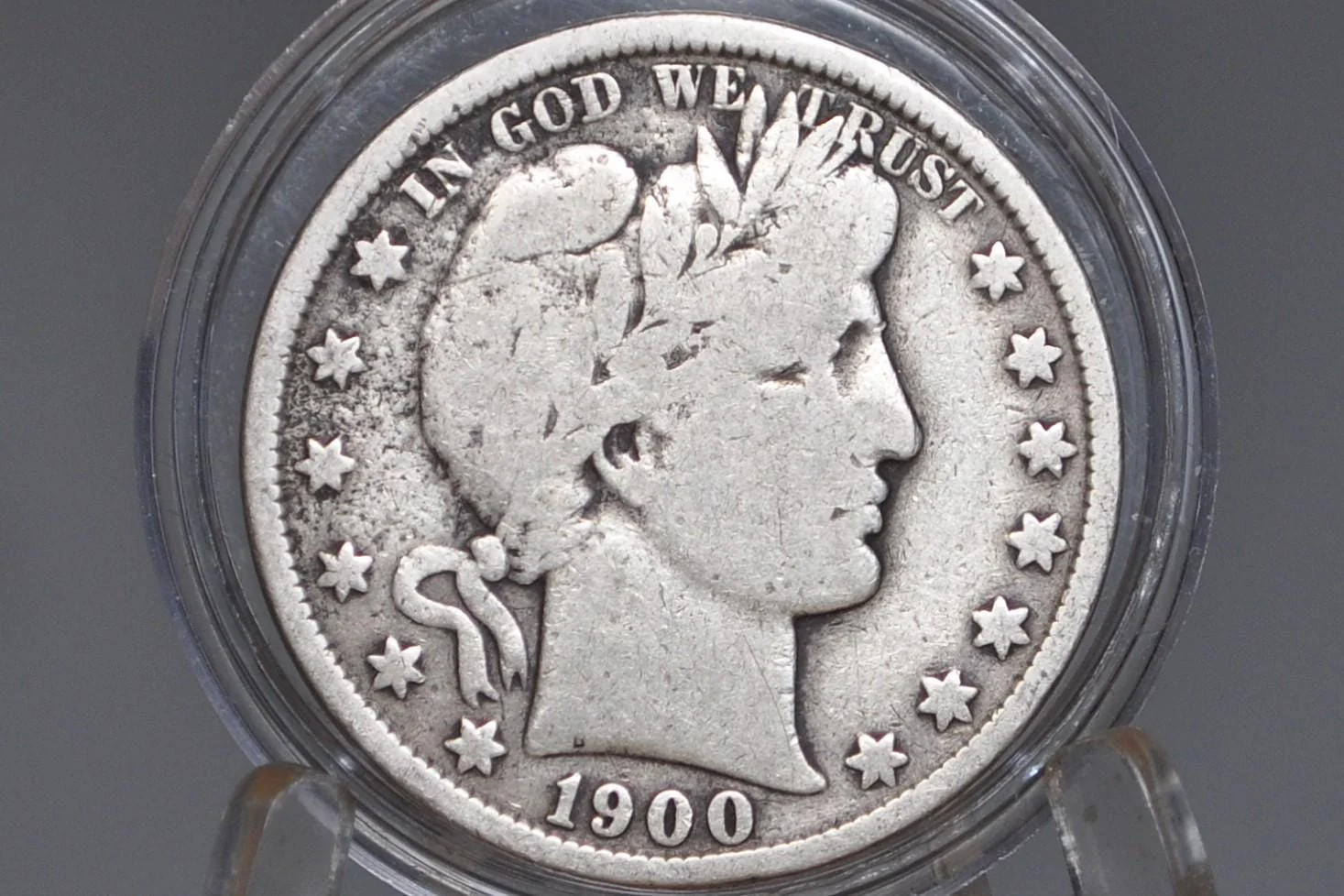 1900-O Barber Half Dollars, P,O,S Mints - Choose by Mint & Grade / Condition  - 1900 Barber Silver Half Dollar 1900 New Orleans Mint - Image 8