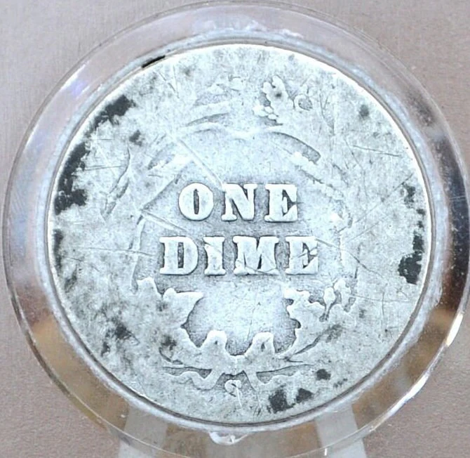 1900-S Barber Dime - Choose by Grade / Condition - San Francisco Mint - 1900-S Barber Dime - Silver Dime - Image 6