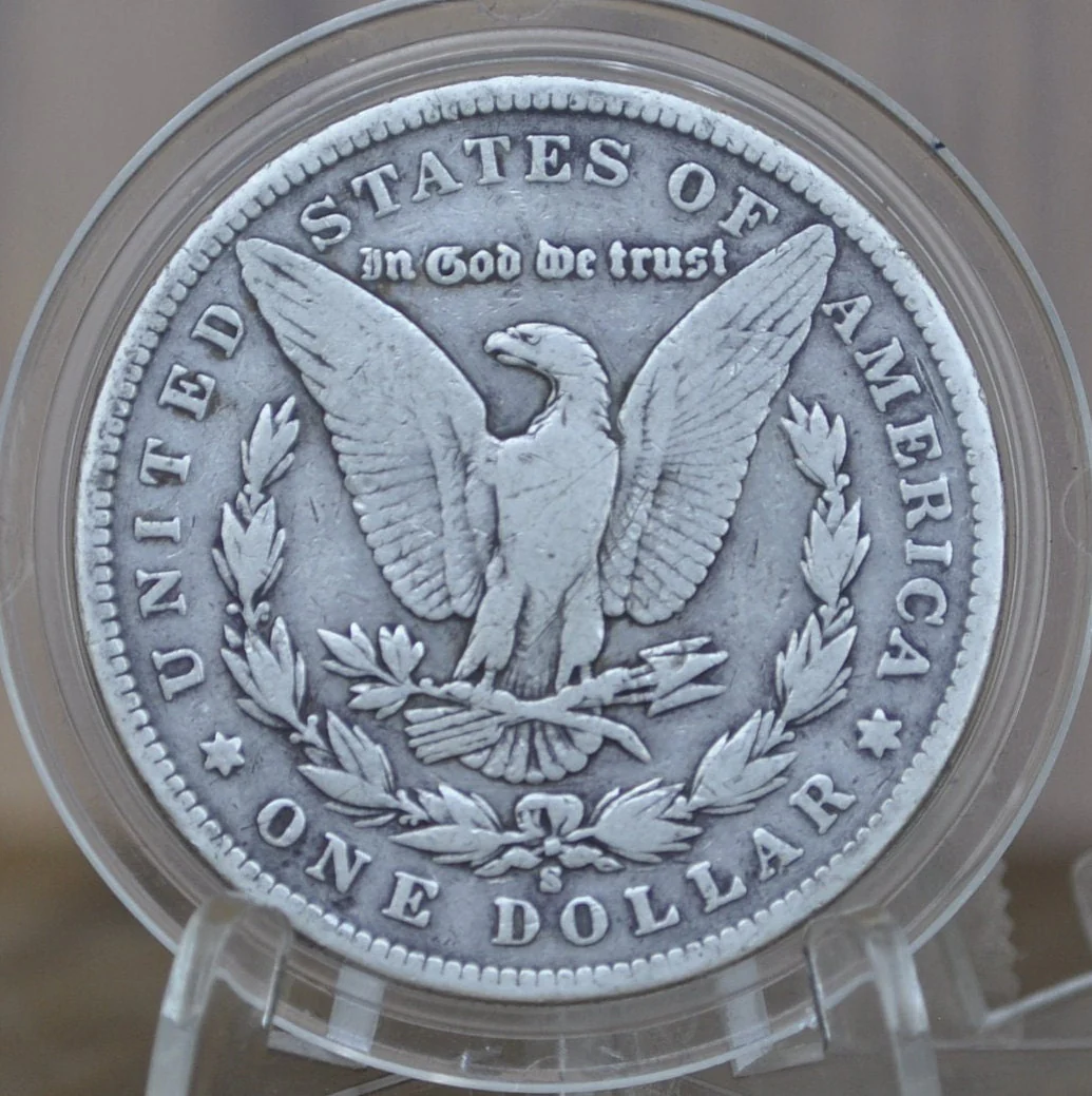 1900-S Morgan Silver Dollar - Choose by Grade / Condition, Great Detail - San Francisco Mint - 1900 S Morgan Dollar - 1900 S Silver Dollar - Image 4