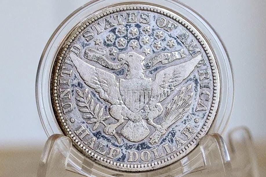 1902 Barber Half Dollars, P,O,S Mints - Choose by Mint / Grade! - Philadelphia Mint - 1902 Barber Silver Half Dollar - Image 4