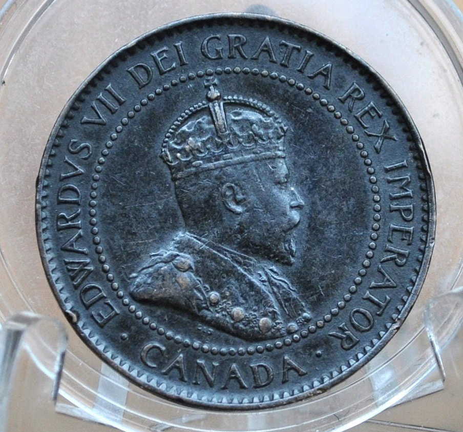1904 Canadian Large Cent - Choose by Grade / Condition - King George V - One Cent Canada 1904 Large Cent - 1904 Large Penny - Image 2