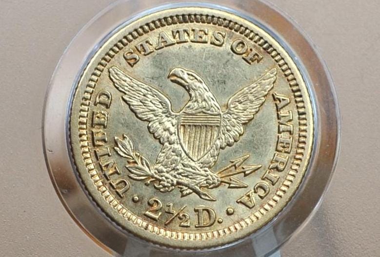 1904 Quarter Eagle Gold - MS63, Choice Uncirculated, Two and a Half Dollar Gold 1904 Liberty Head Gold, Beautiful Luster, Historic Coin Type - Image 4
