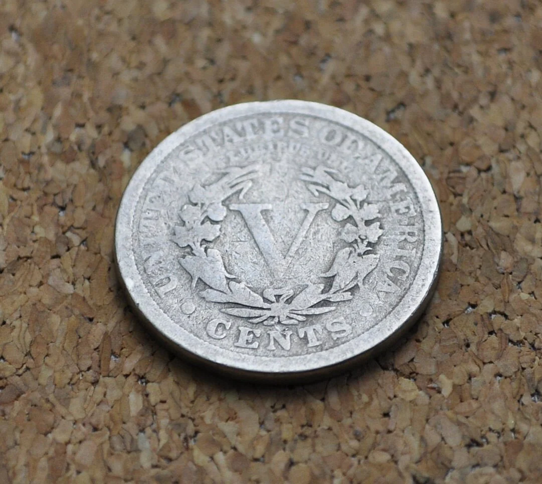 1911 V Nickel - G (Good) - Barber Nickel - 1911 Liberty Head Nickel - 1911 Liberty Head V Nickel - Image 3