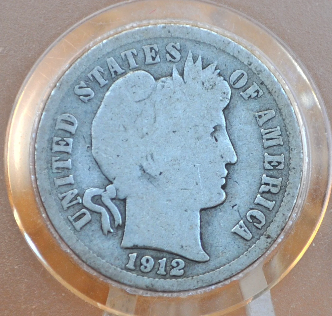 1912-D Barber Silver Dime - Choose by Grade / Condition - Denver Mint - 1912 D Barber Dime 1912 D Liberty Head Dime 1912D - Image 3
