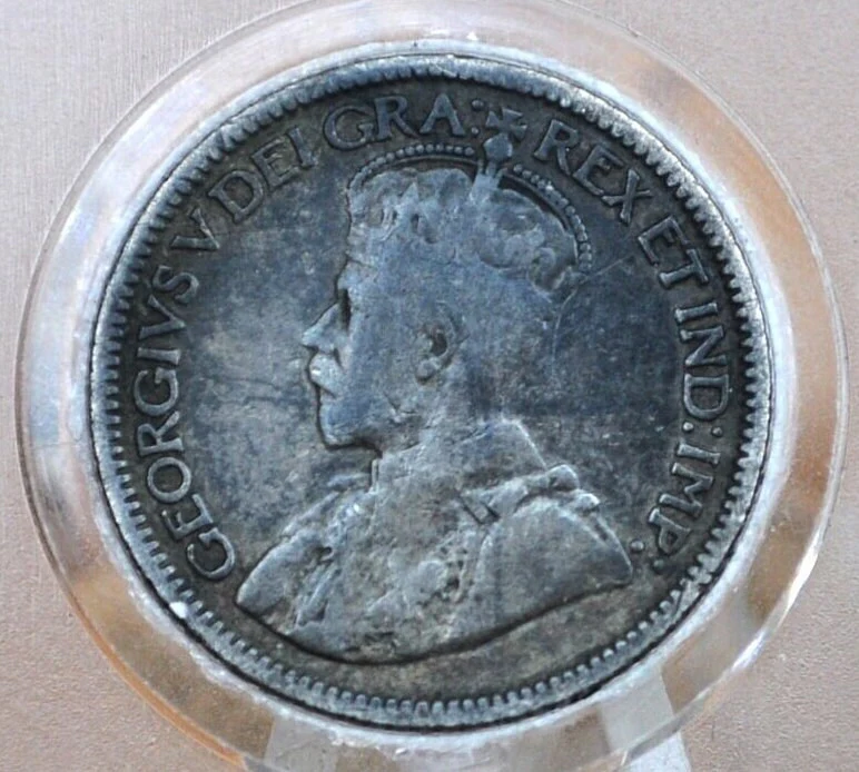 1913 Canadian Ten Cent - Choose by Grade / Condition - King George V - 10 Cent Canada 1913 Cent - 1913 Canada Dime - Image 2