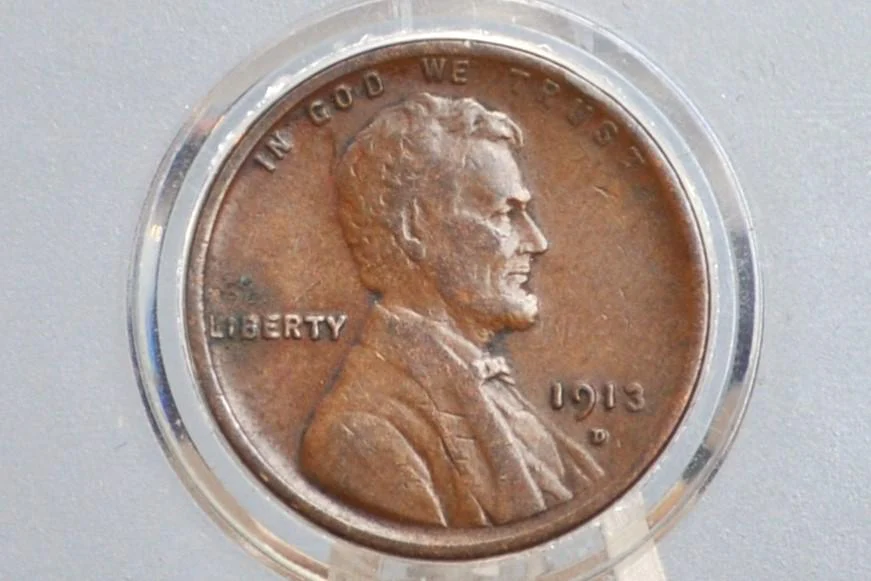 1913-D Wheat Penny - Choose by Grade / Condition - Early Date - 1913D Wheat Cent - Denver Mint - Wheat Ear Cent 1913 D - WW1 Era Coin