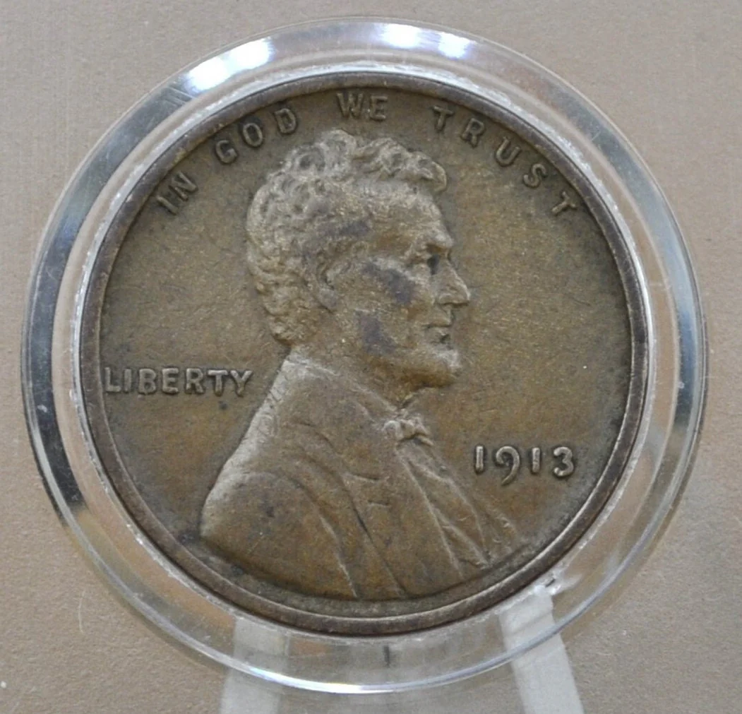 1913 Wheat Penny - Choose by Grade - Early Date - 1913-P Wheat Cent - Philadelphia Mint - Wheat Ear Cent 1913 - WW1 Era Coin - Image 4