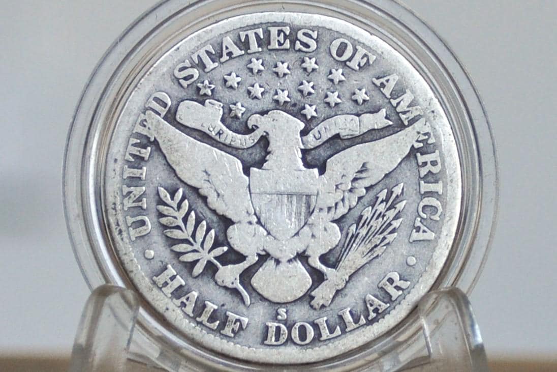 1914-S Barber Silver Half Dollar - Choose by Grade / Condition - San Francisco Mint - 1914S Half Dollar 1914 S Barber 50 Cent Coin 1914 US - Image 6
