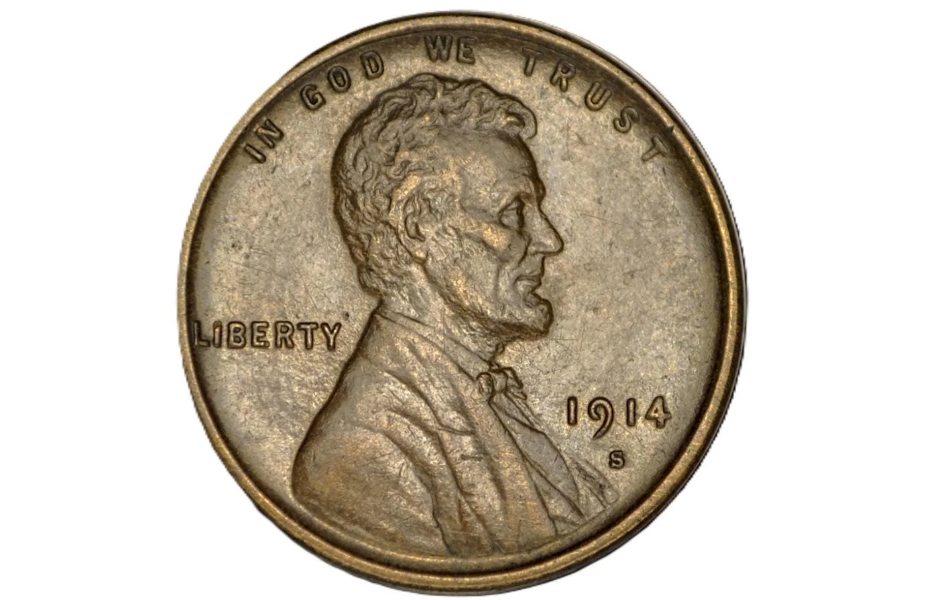 1914 P,S Wheat Penny - Choose by Mint & Grade - Wheat Ear Cent - World War I Era Coin - Lincoln Cent