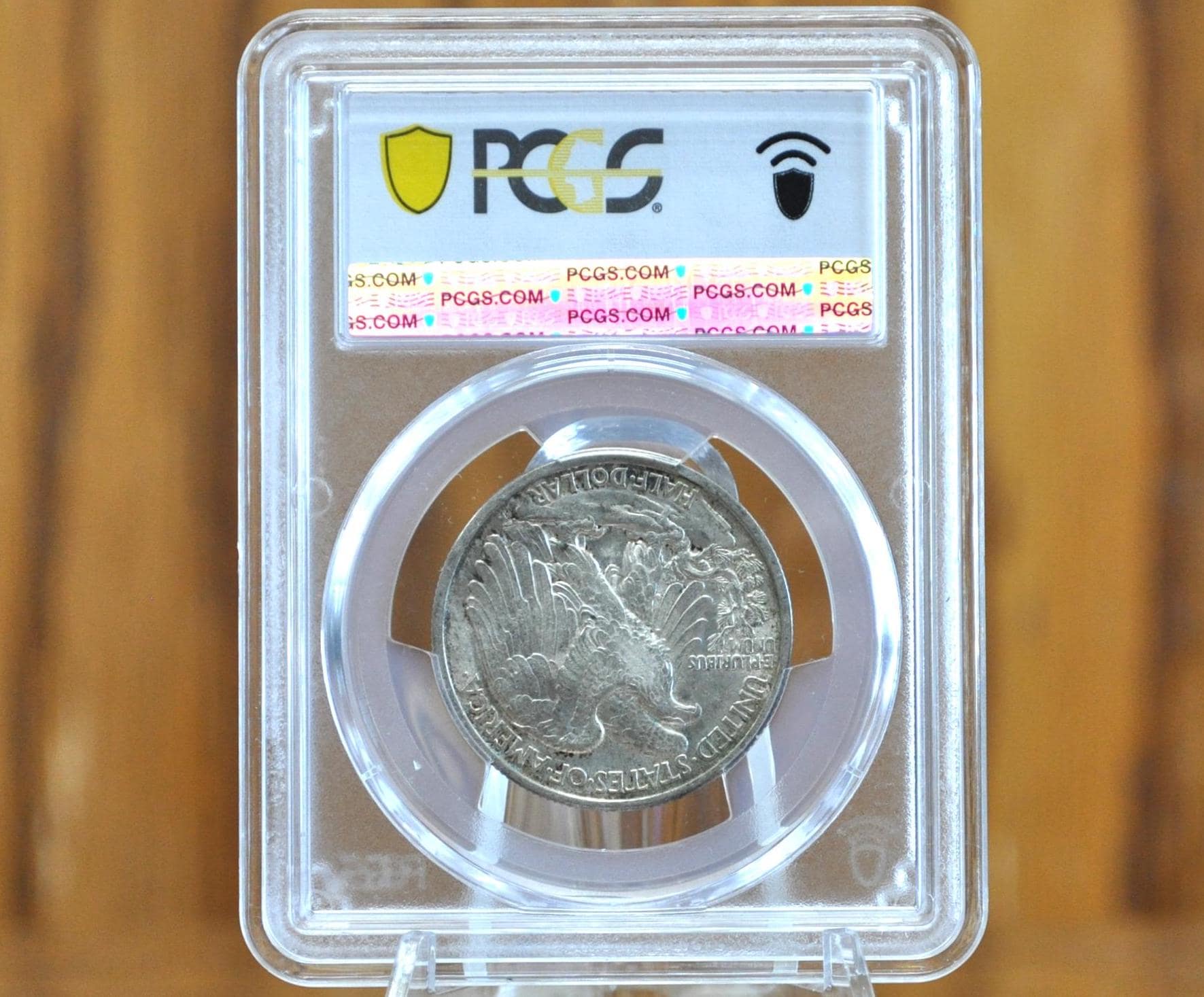 1917 Walking Liberty Silver Half Dollar - AU55 (About Uncirculated), PCGS - Philadelphia Mint - 1917-P Walking Liberty Half Dollar 1917 WLH - Image 2