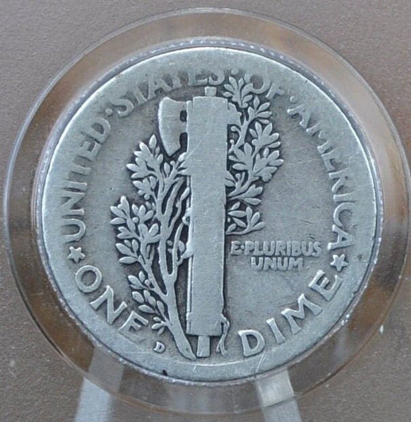 1918 P,D,S Mercury Dimes - Choose by Mint & Grade -Denver Mint- 1918 S Silver Dime - 1918 D Winged Liberty Head Dime 1918 San Francisco - Image 6