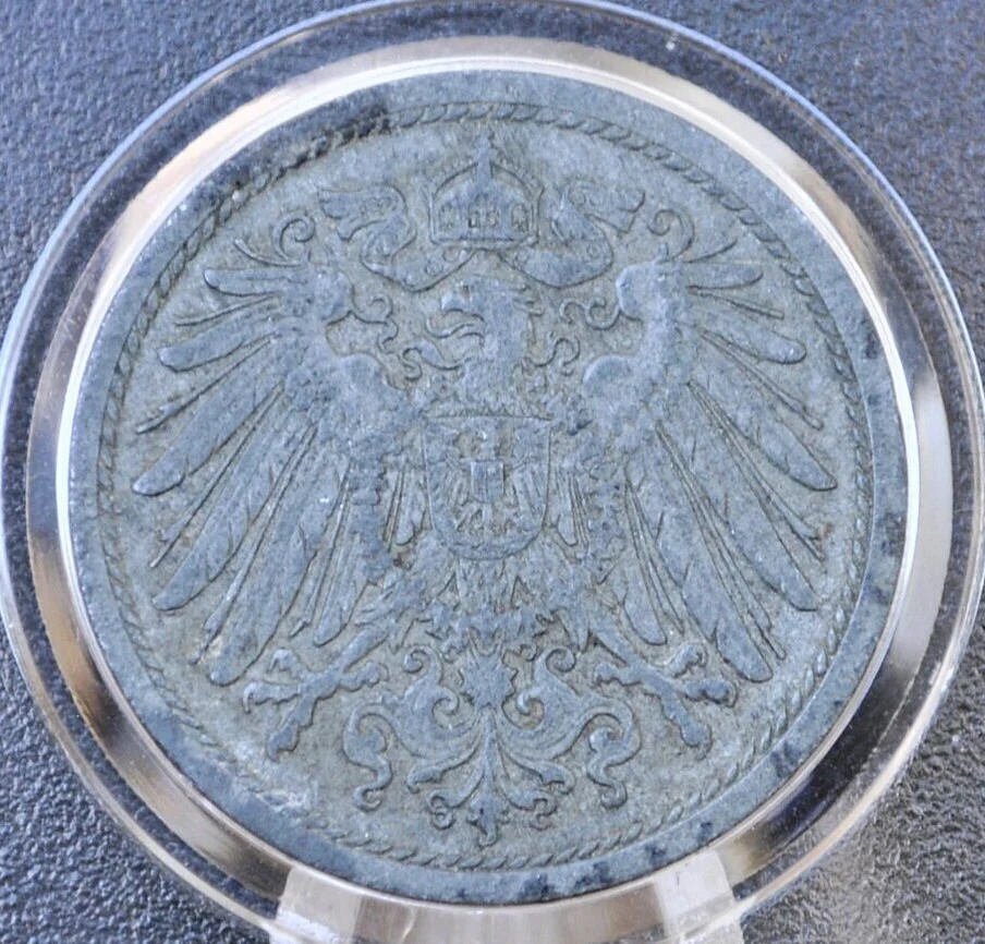 1918 German 10 Pfennig Deutsches Reich  - Great condition - Second Reich of Germany 1918 - WWI Era German Coin - Ten Pfennig 1918 - Image 2