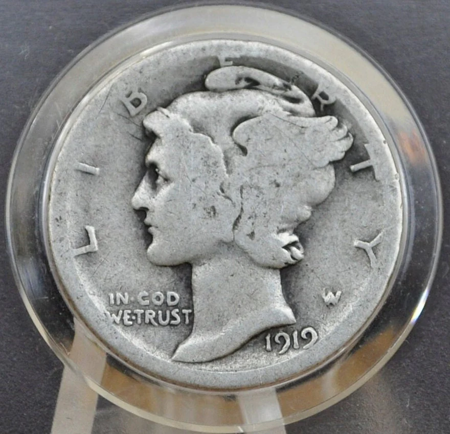 1919-S Mercury Silver Dime - Choose by Grade - San Francisco Mint - 1919 S Silver Dime Winged Liberty Head Dime 1919 S - Image 5