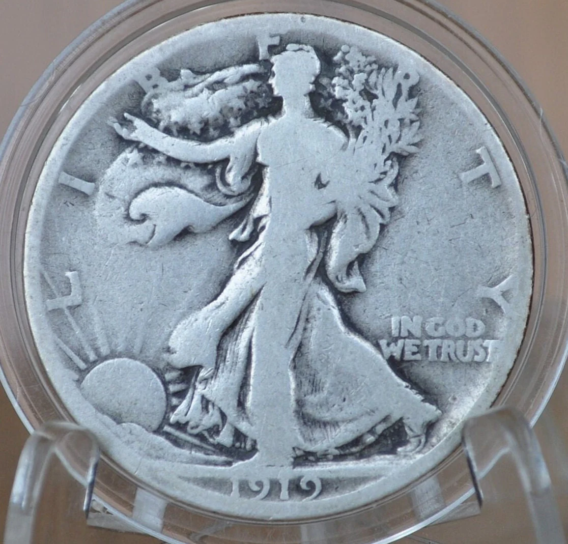 1919-S Walking Liberty Half Dollar - Choose by Grade - Silver Half Dollar - San Francisco Mint 1919 S WLH 1919 S Half Dollar - Image 5