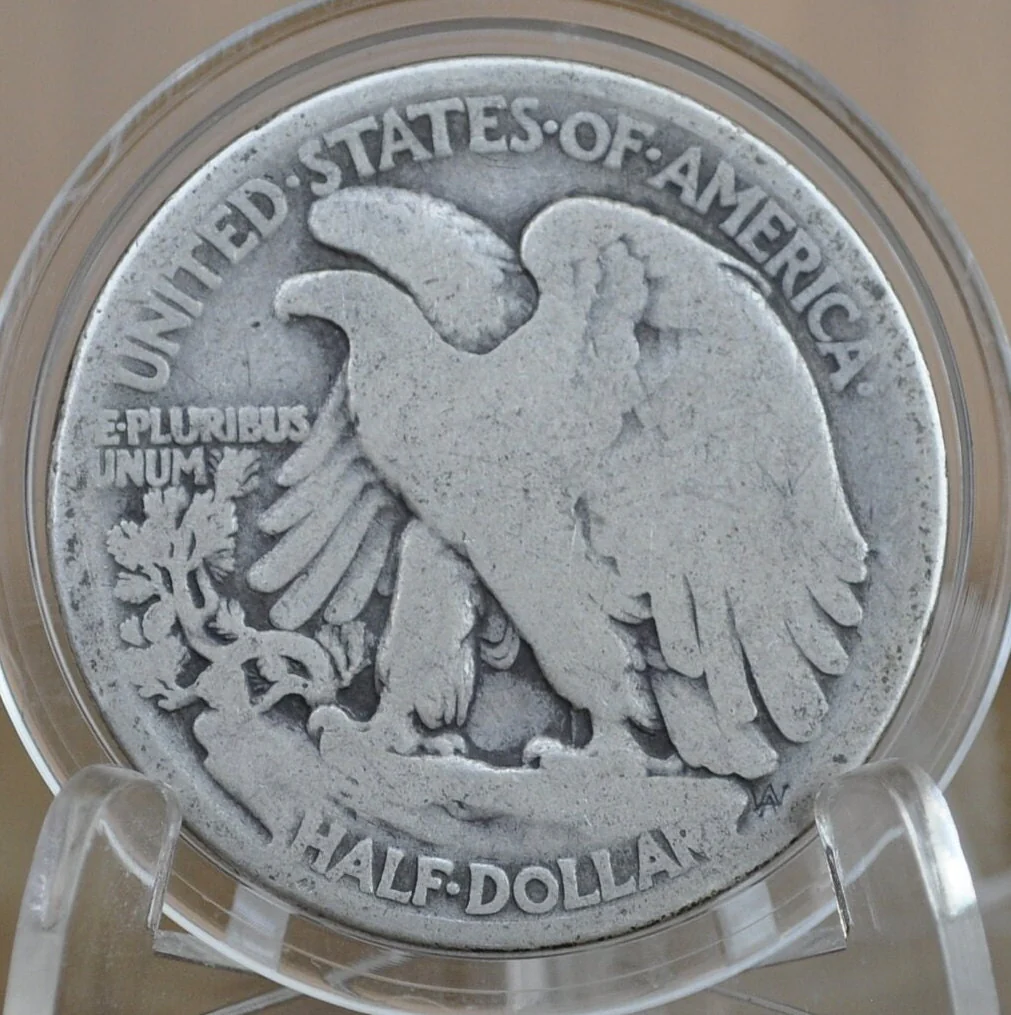 1919 Walking Liberty Half Dollar - Silver Half Dollar 1919 P - Philadelphia Mint 1919 P Wlh 1919 P Half Dollar, Key Date - Image 6